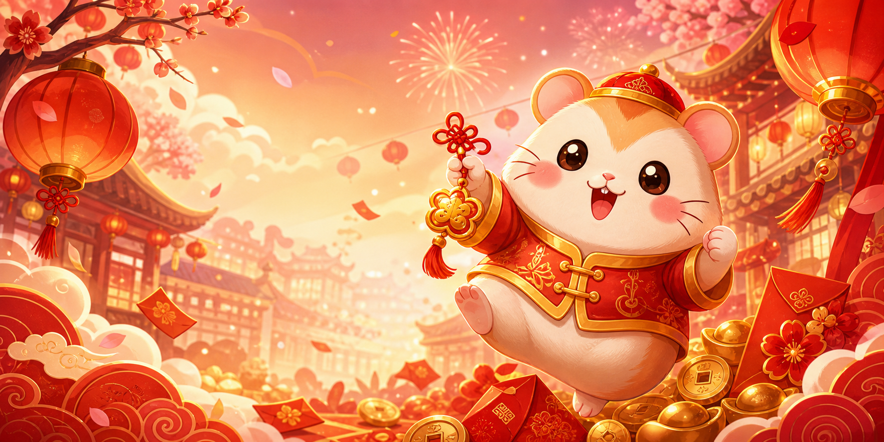 Banner año nuevo lunar